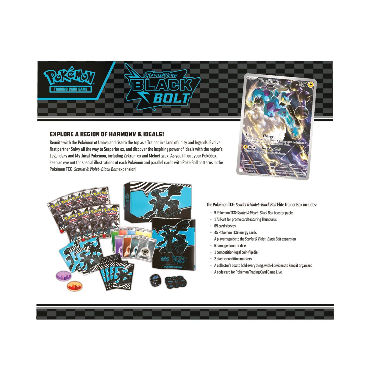 Pokémon Black Bolt & White Flare Elite Trainer Box - Black Bolt