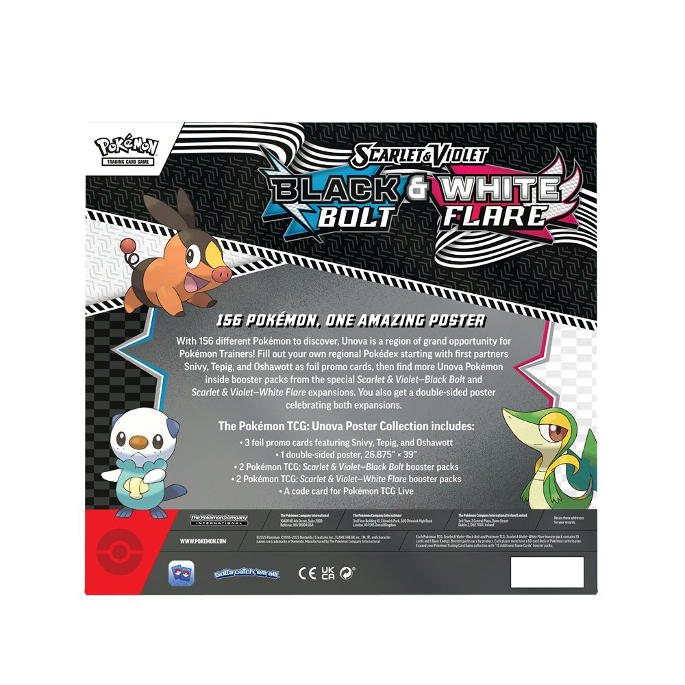 Pokémon Black Bolt & White Flare Poster Collection