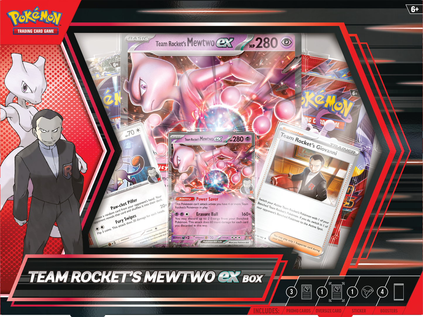 Pokémon Team Rocket's Mewtwo ex Box