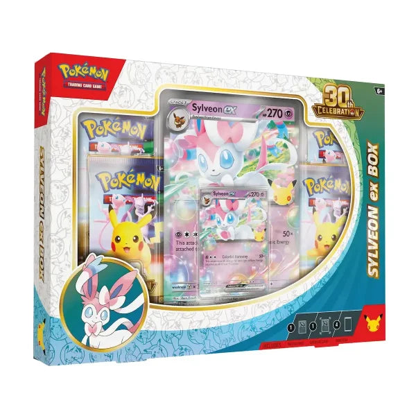Pokémon 30th Celebration Sylveon ex Box