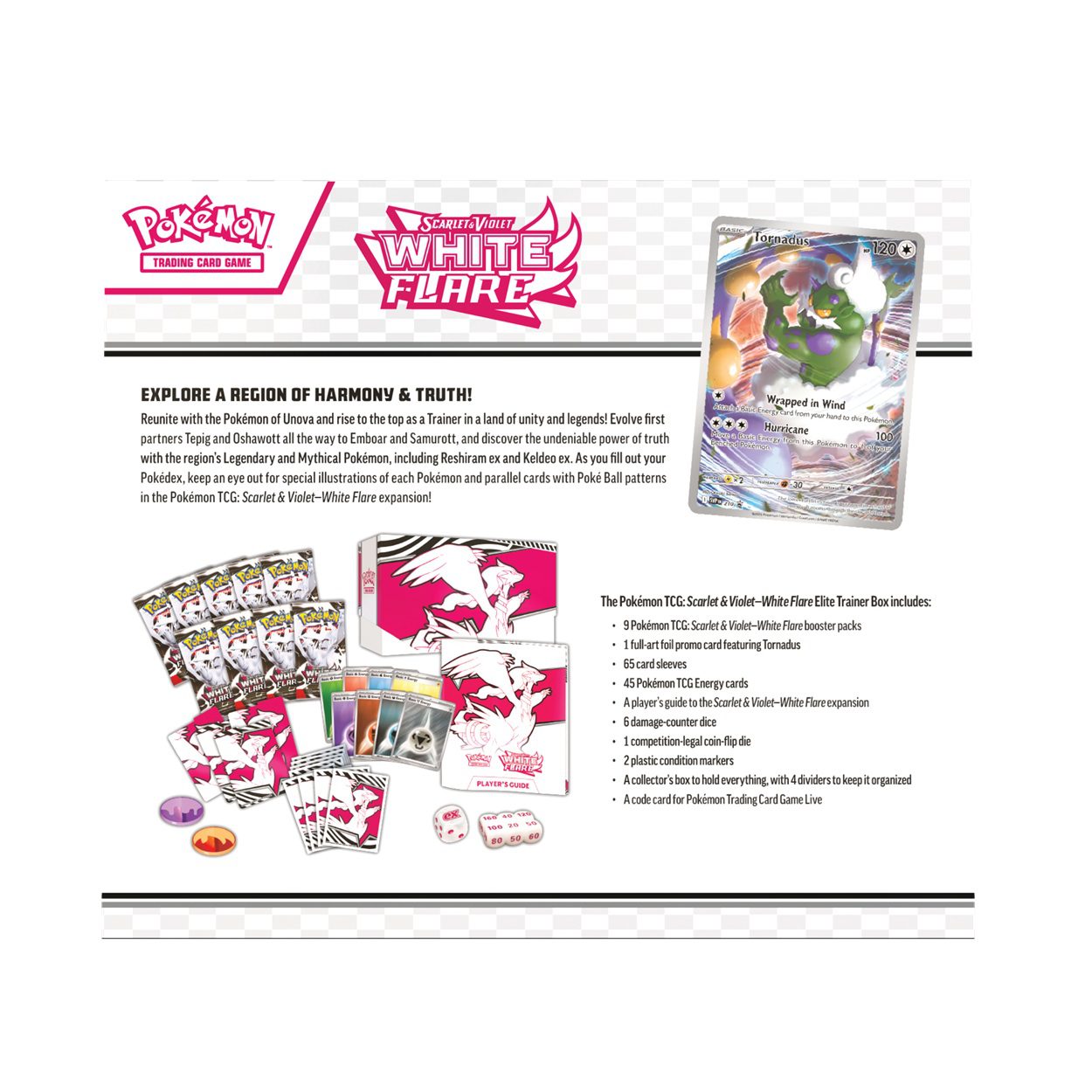 Pokémon Black Bolt & White Flare Elite Trainer Box - White Flare