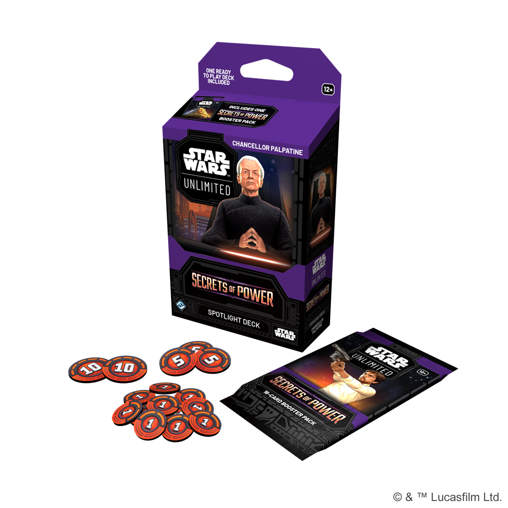Star Wars Unlimited Secrets of Power Spotlight Deck Kanzler Palpatine