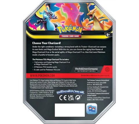 Pokémon Ascended Heroes EX Tin: Mega Charizard X