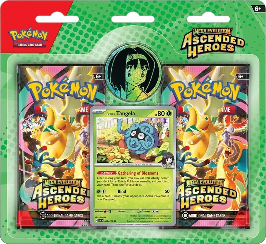 Pokémon Ascended Heroes 2-Pack Blister Erika's Tangela