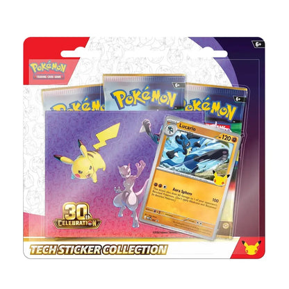 Pokémon 30th Celebration Tech Sticker Collection Lucario