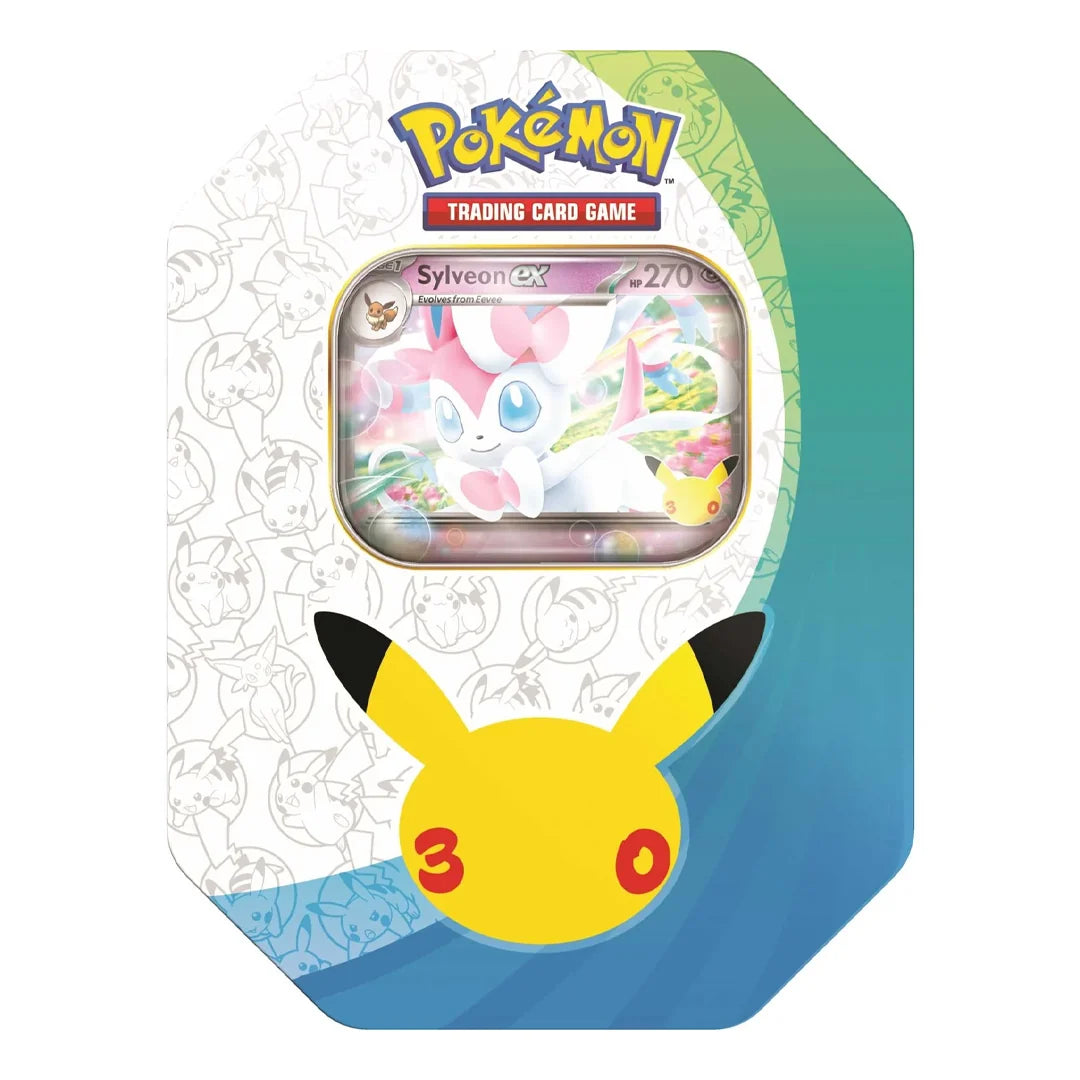 Pokémon 30th Celebration Sylveon ex Tin