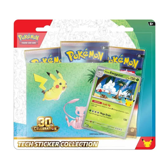 Pokémon 30th Celebration Tech Sticker Collection Alolan Exeggutor