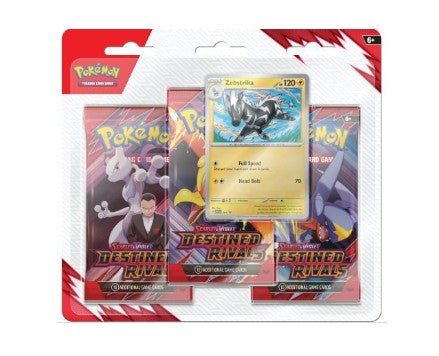Pokémon Destined Rivals 3 Booster Blister Zebstrika