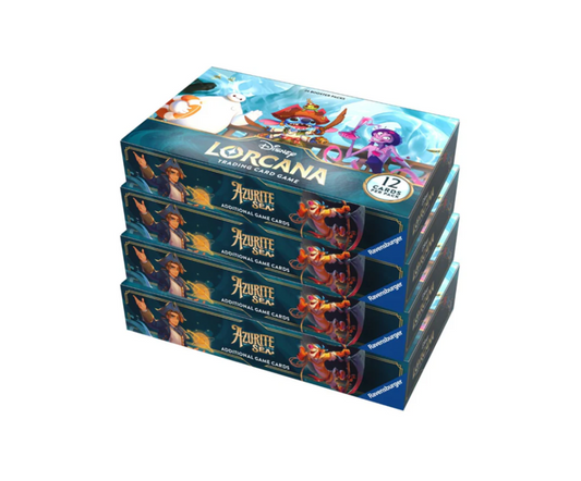 Disney Lorcana Azurite Sea - Booster Box Case (4 Boxen) Set 6