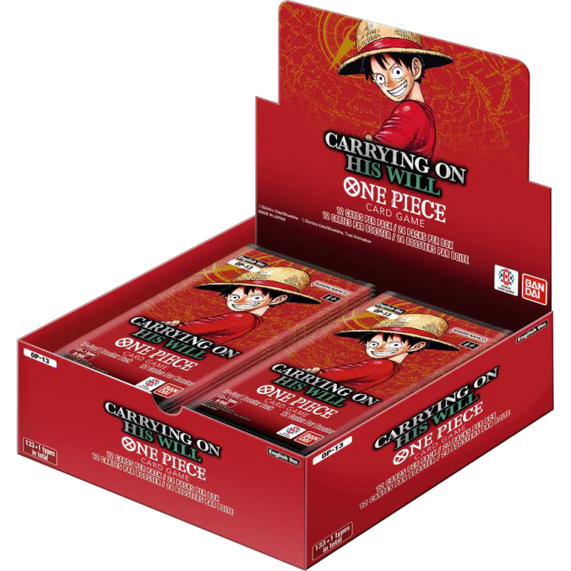One Piece OP13 Carrying On His Will Booster Box (ENG) [Pre-Order] beschikbaar vanaf 7-11-2025
