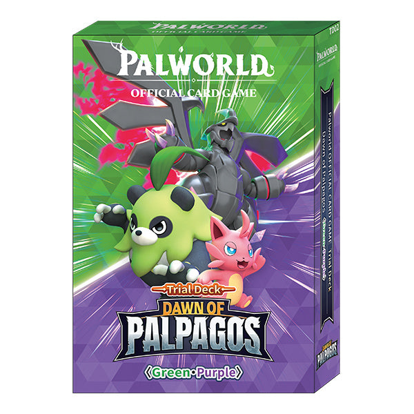 Palworld Official Card Game – Dawn of Palpagos Trial Deck- Green & Purple