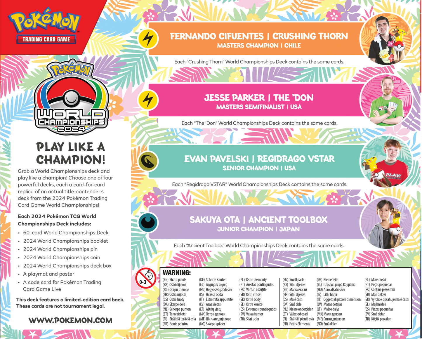 Pokémon World Champions Deck 2024