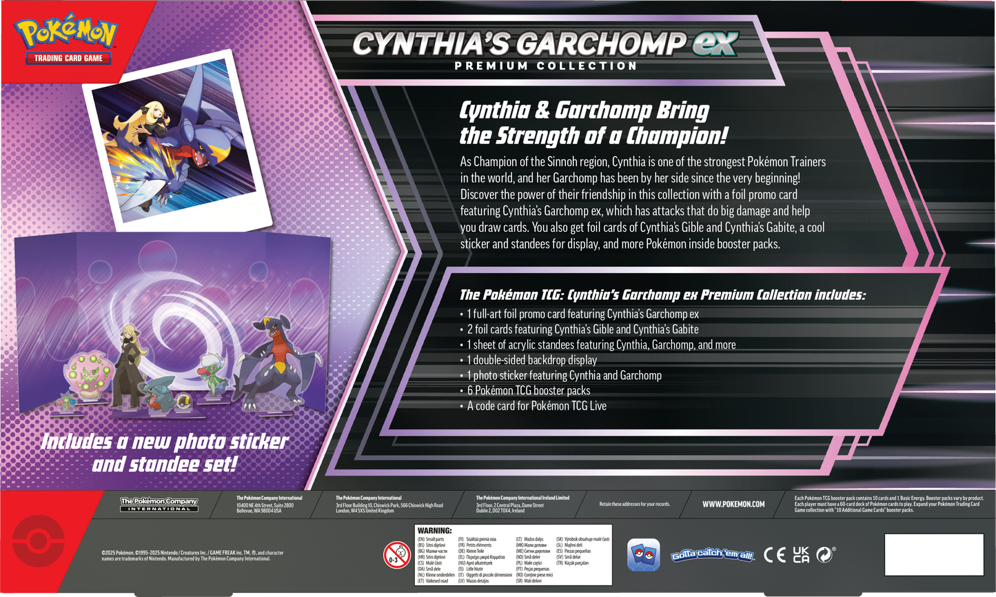Pokémon Cynthia's Garchomp ex Premium Collection