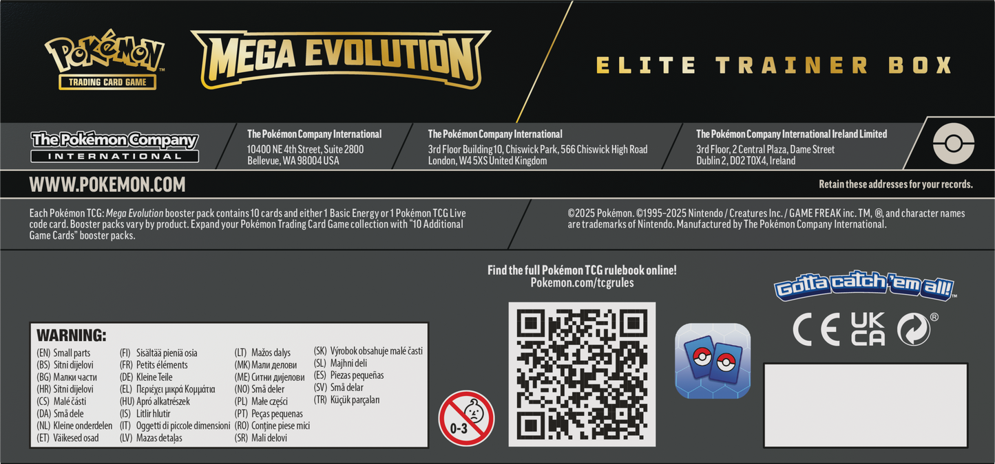 Pokémon Mega Evolution Elite Trainer Box – Lucario [Pre-Order] Beschikbaar vanaf 26-9-2025