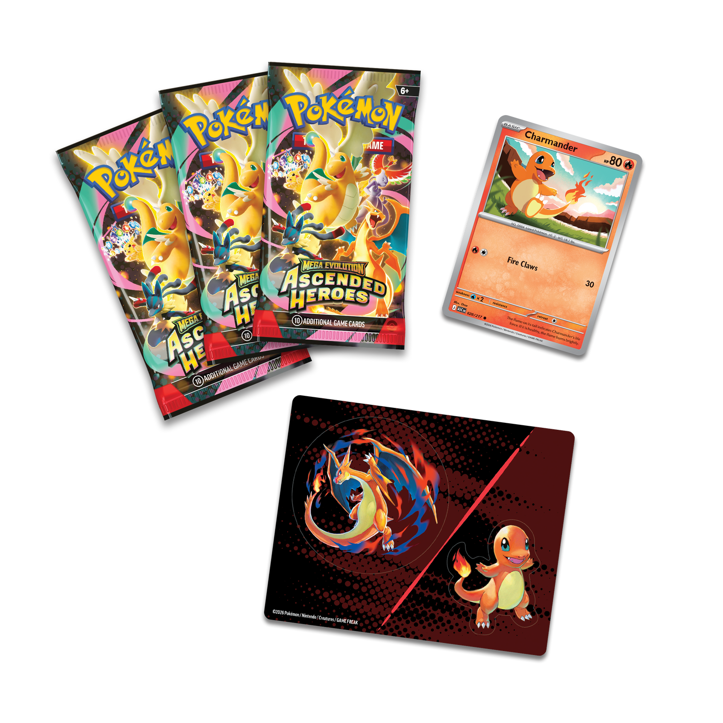 Pokémon Ascended Heroes Tech Sticker Blister Charmander