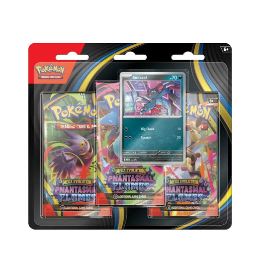 Pokémon Phantasmal Flames 3 Pack Blister Sneasel [Pre-Order] Beschikbaar vanaf 14-11-2025