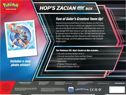 Pokémon Hop's Zacian ex Box