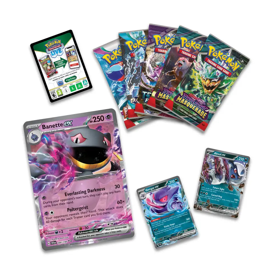 pokemon trading card game dark powers ex special collection TCG Toy Mandala while the ghostly Banette ex shows off Psychic Here's What's In Pokemon's Dark