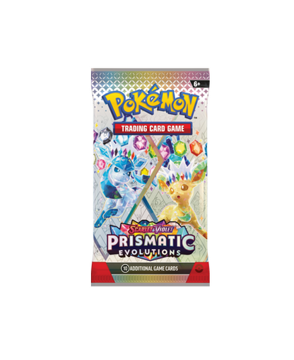 dollar tree 3 card pokemon packs Pokémon Prismatic Evolutions Booster Pack – King Cards
