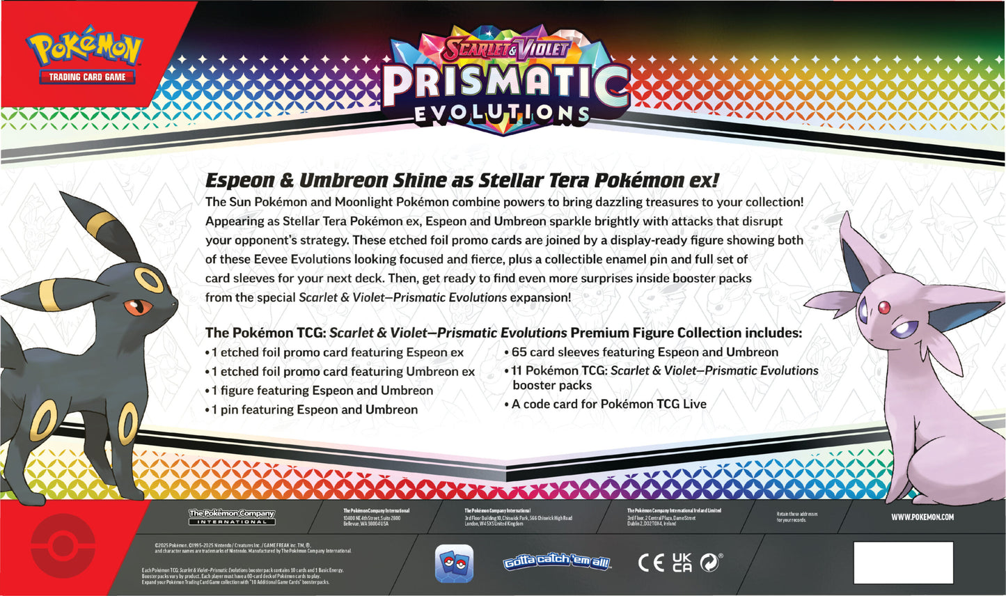 Pokémon Prismatic Evolutions Figure Collection [Pre-Order] Beschikbaar vanaf 26-9-2025