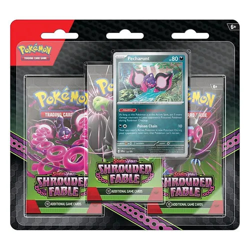 Pokemon Shrouded Fable 3 Booster Blister Pecharunt