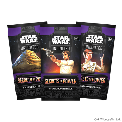 Star Wars Unlimited Secrets of Power Booster Display
