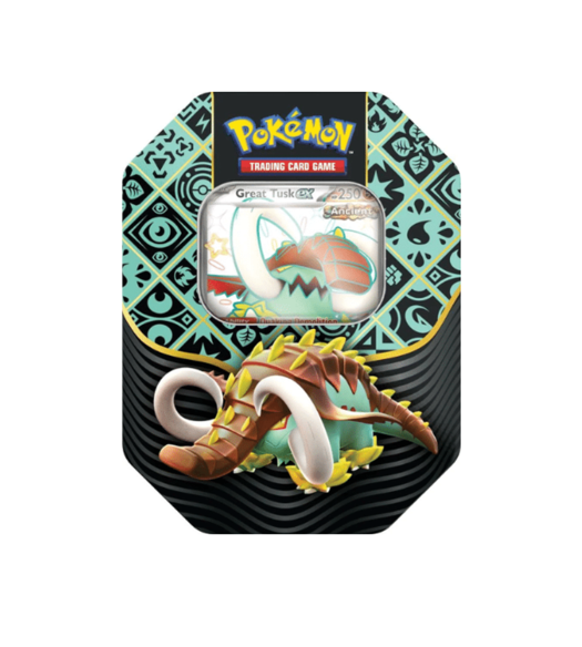Pokemon Paldean Fates Tin – Great Tusk