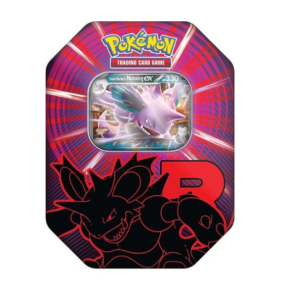 Pokémon Team Rocket's Nidoking ex Tin [Pre-Order] Beschikbaar vanaf 5-9-2025