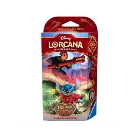 Disney Lorcana Reign of Jafar Starter Deck Mulan & Stitch