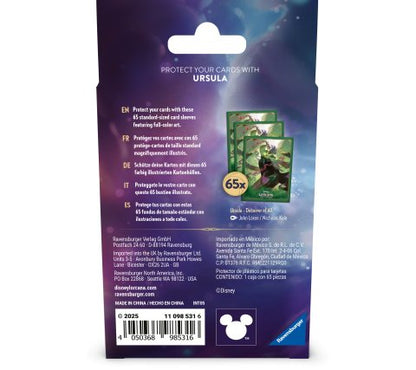 Disney Lorcana Archazia’s Island Card Sleeves Ursula (65 stuks)