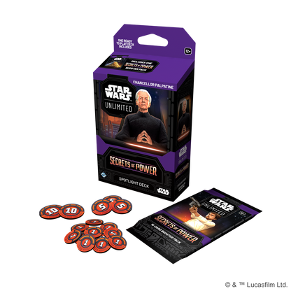 Star Wars Unlimited Secrets of Power Spotlight Deck Kanzler Palpatine