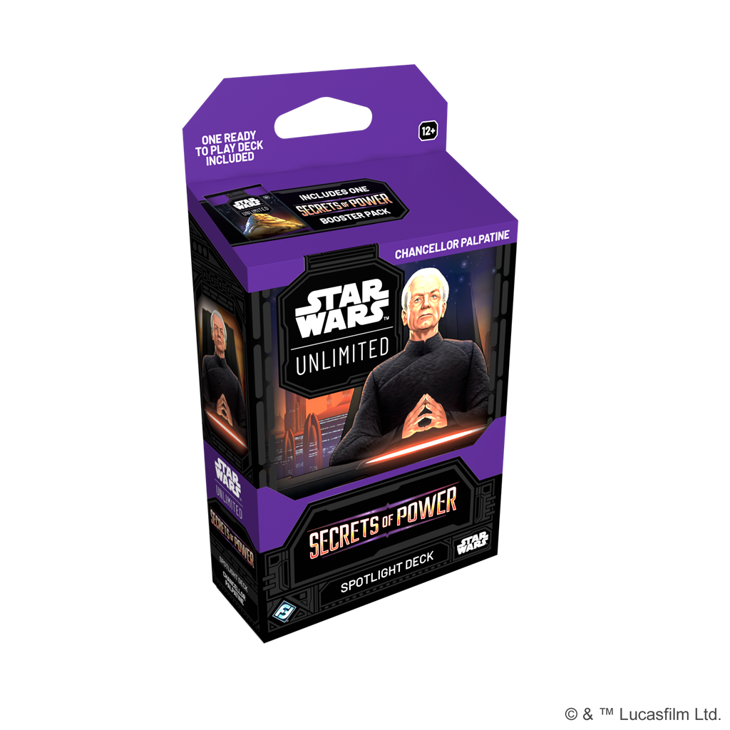 Star Wars Unlimited Secrets of Power Spotlight Deck Kanzler Palpatine