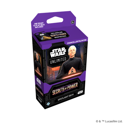 Star Wars Unlimited Secrets of Power Spotlight Deck Kanzler Palpatine